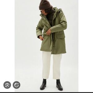 Everlane Dark Gray ReNew military parka XS